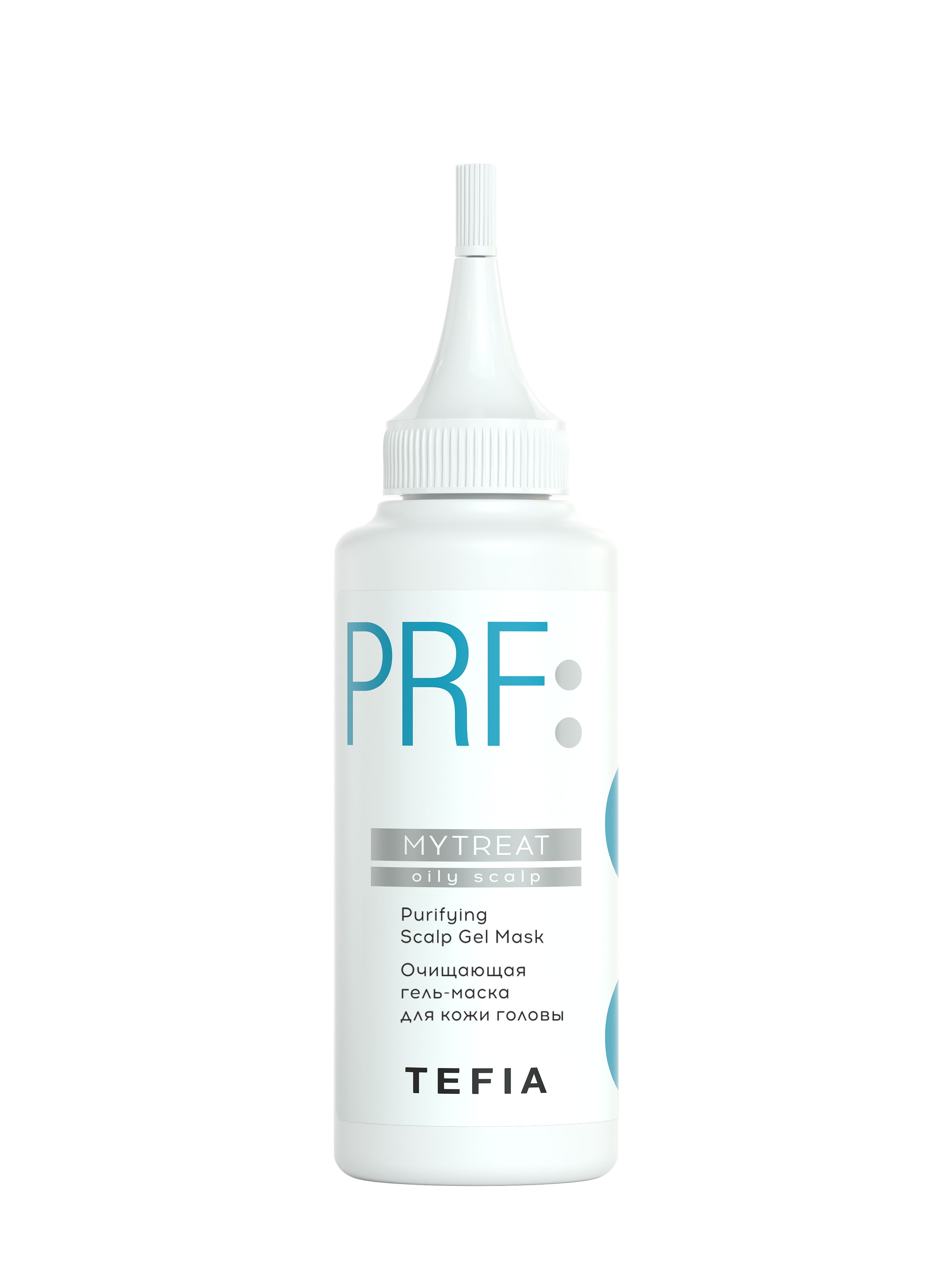 Tefia. Очищающая гель маска для жирной кожи головы профессиональная Purifying Scalp Gel Mask MYTREAT 120 мл