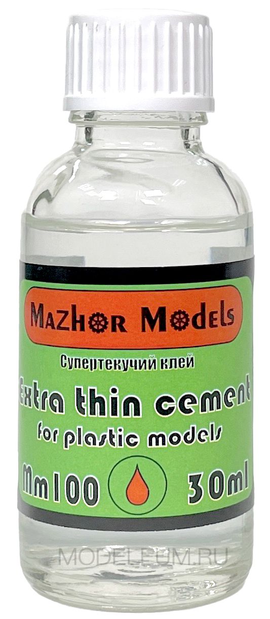 Mazhor Models Клей супертекучий для сборных моделей (Extra thin cement), 30 мл