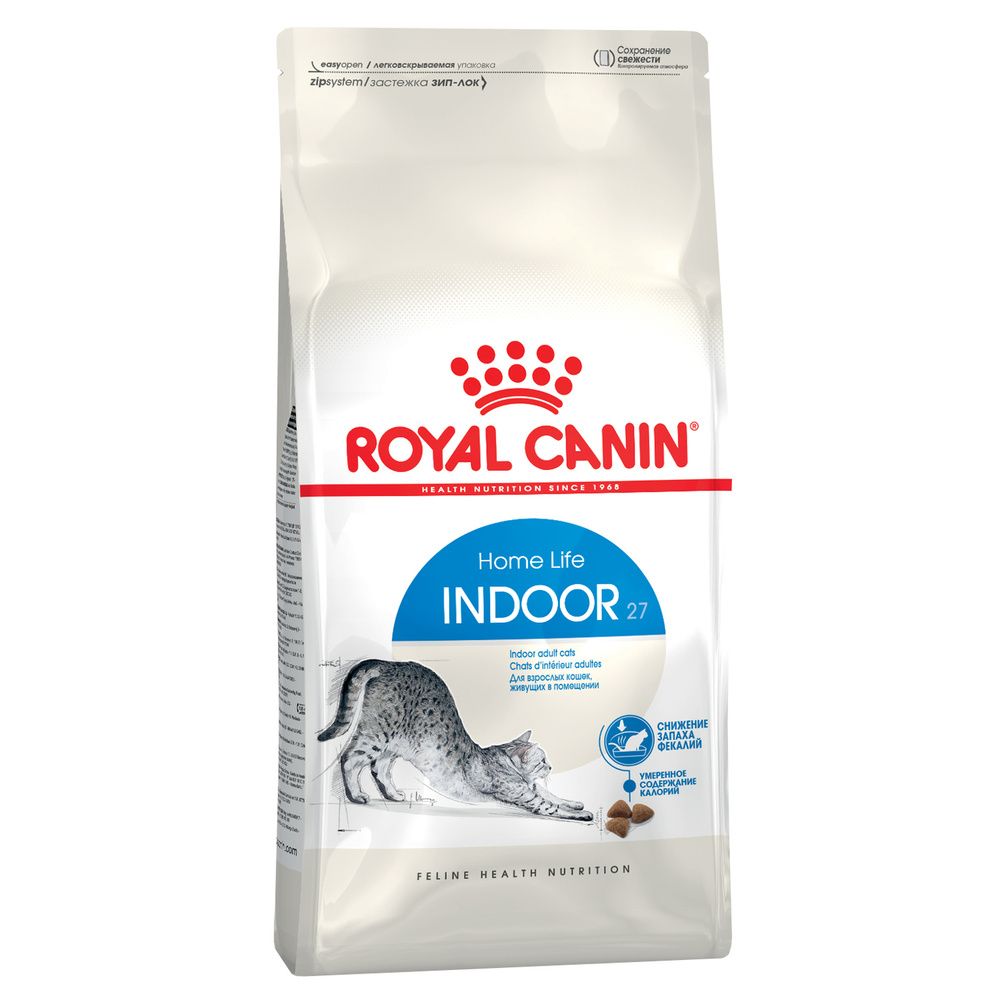 Сухой корм для кошек Royal Canin Indoor 27 для ослабления запаха фекалий, с  птицей, 4кг - купить с доставкой по выгодным ценам в интернет-магазине OZON  (1085556490)