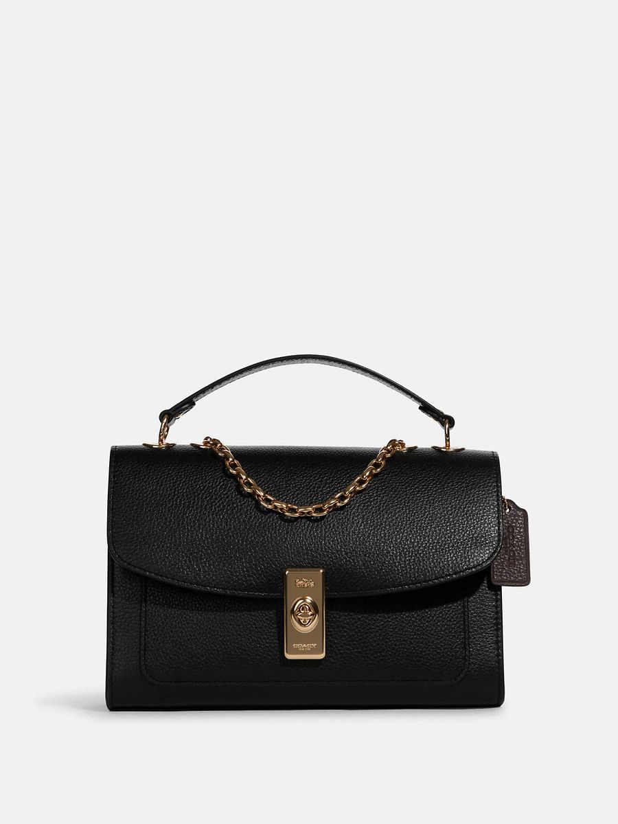 Coach lane satchel store black