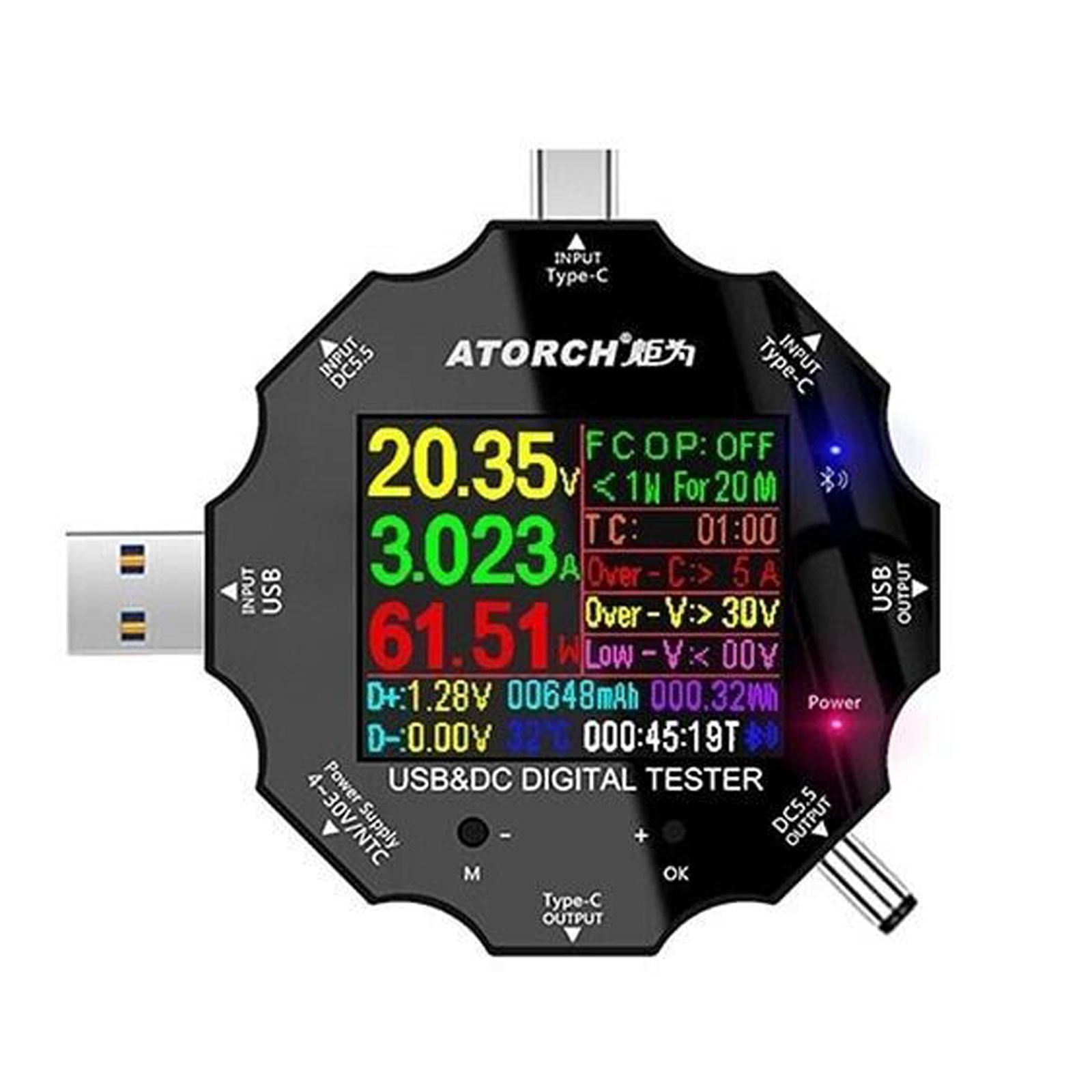 Usb тестер ud24. уд 18. триггер qc2. уд 18. уд 18.