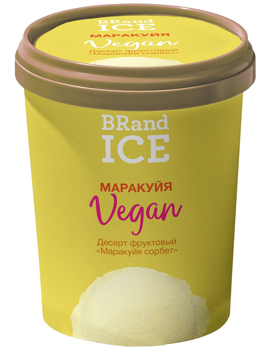 <b>Десерт</b> BRandICE фруктовый “маракуйя сорбет” .