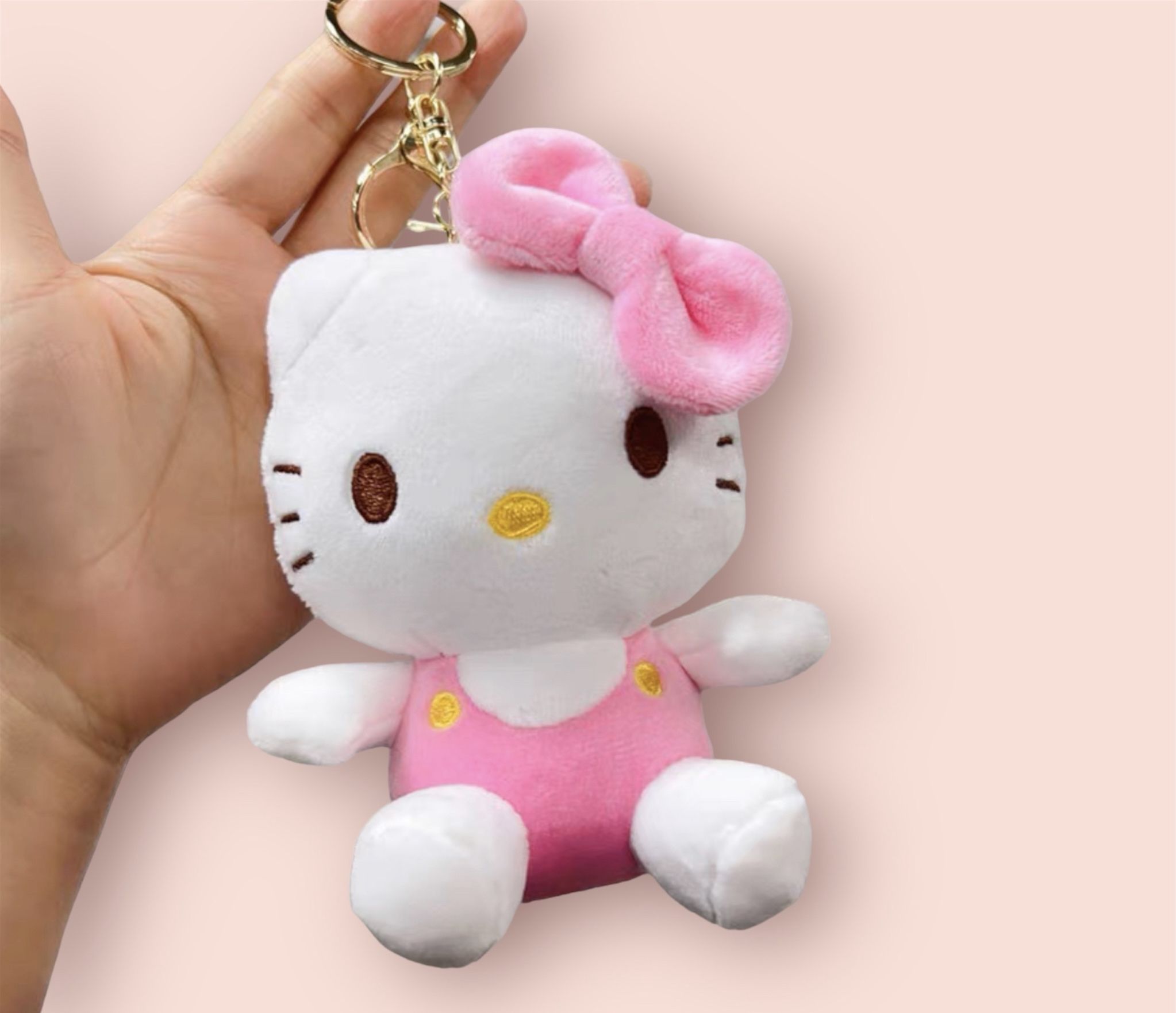 Серьги hello Kitty из глины