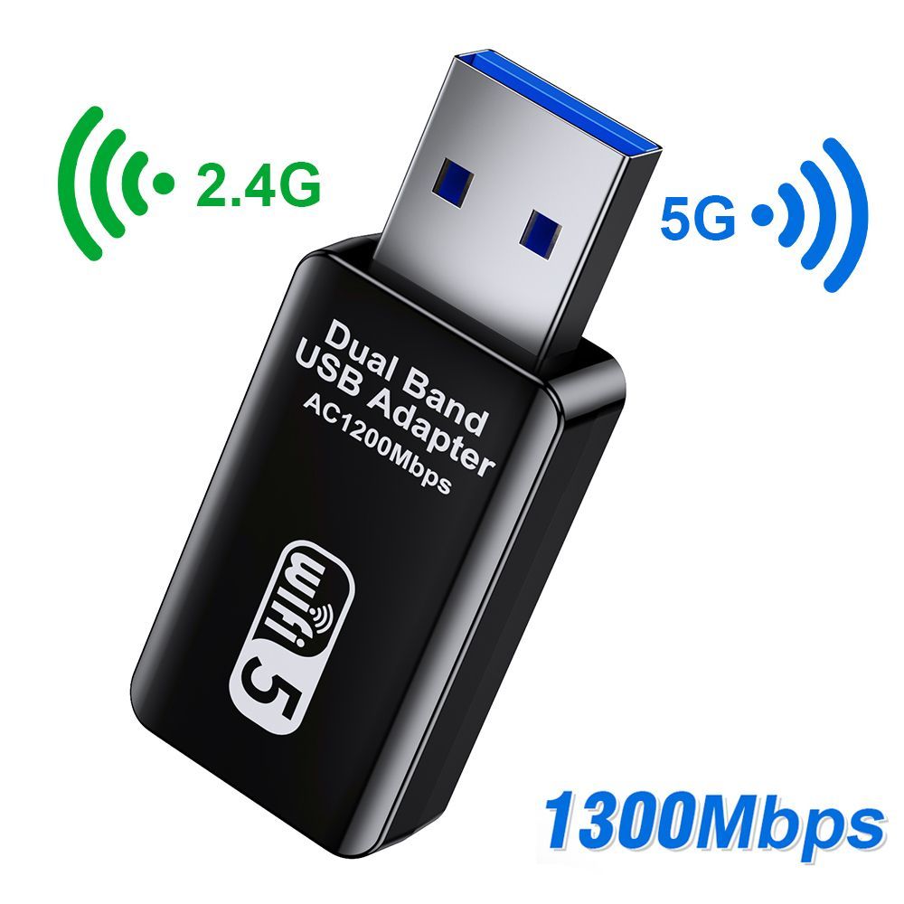 wifi адаптер для компьютера 5ghz 1300M USB вай фай адаптер 5g wi-fi ...