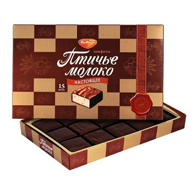 Сколько конфет в коробке птичье молоко