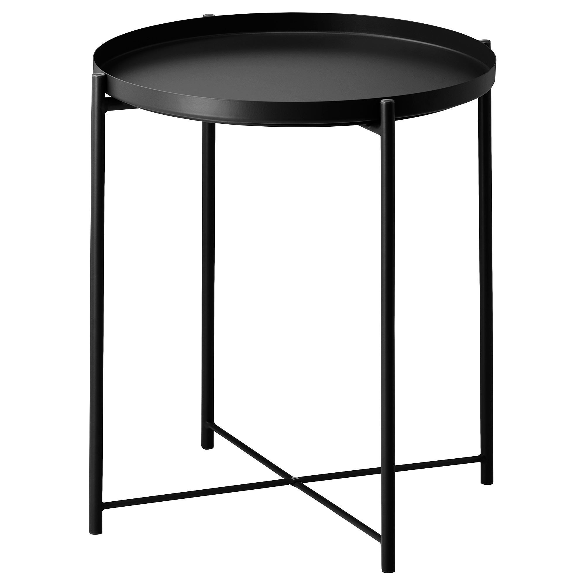 GLADOM гладом стол сервировочный, черный45x53 см
