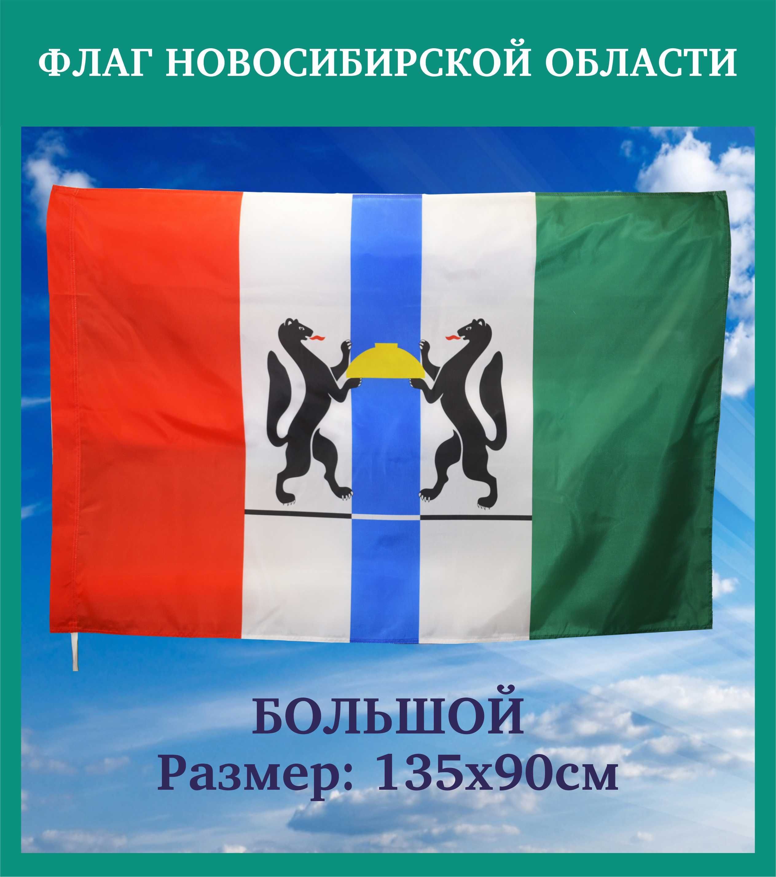 Как выглядит новосибирский флаг