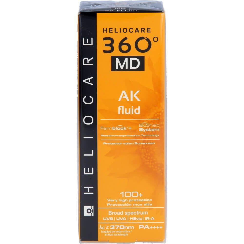 Heliocare 360 MD. Heliocare 360 Water Gel. SPF 100. Heliocare AK Fluid 100+ на лице.