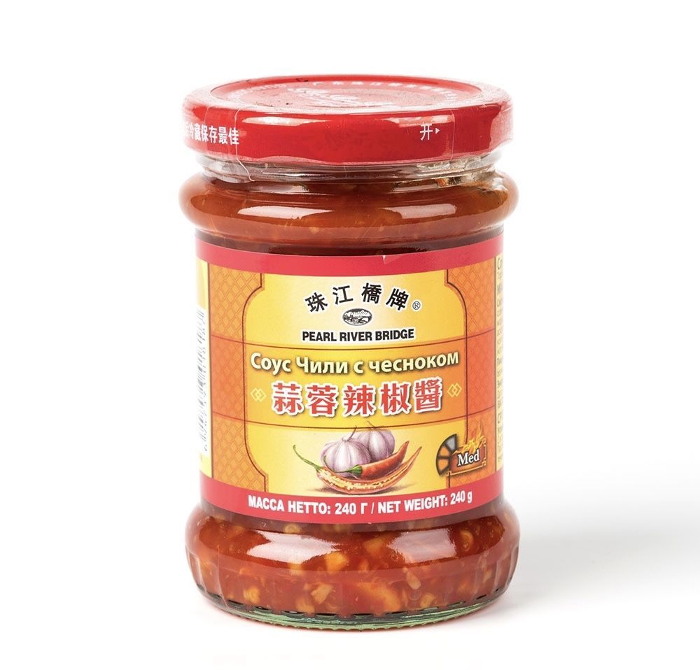 Китайский соус чили с чесноком Pearl River Bridge (Chili garlic), 240 гр