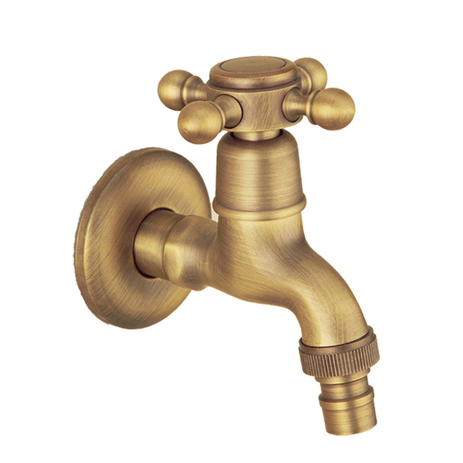 Decorative brass outdoor faucets
