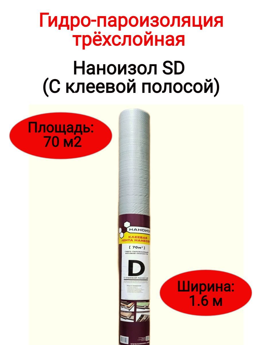 Супердиффузионная мембрана с клеевой полосой