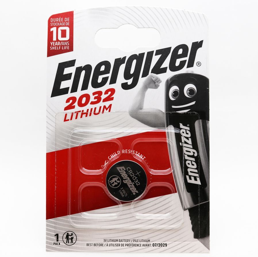 БатарейкаCR2032Energizer3v,литиевая1шт