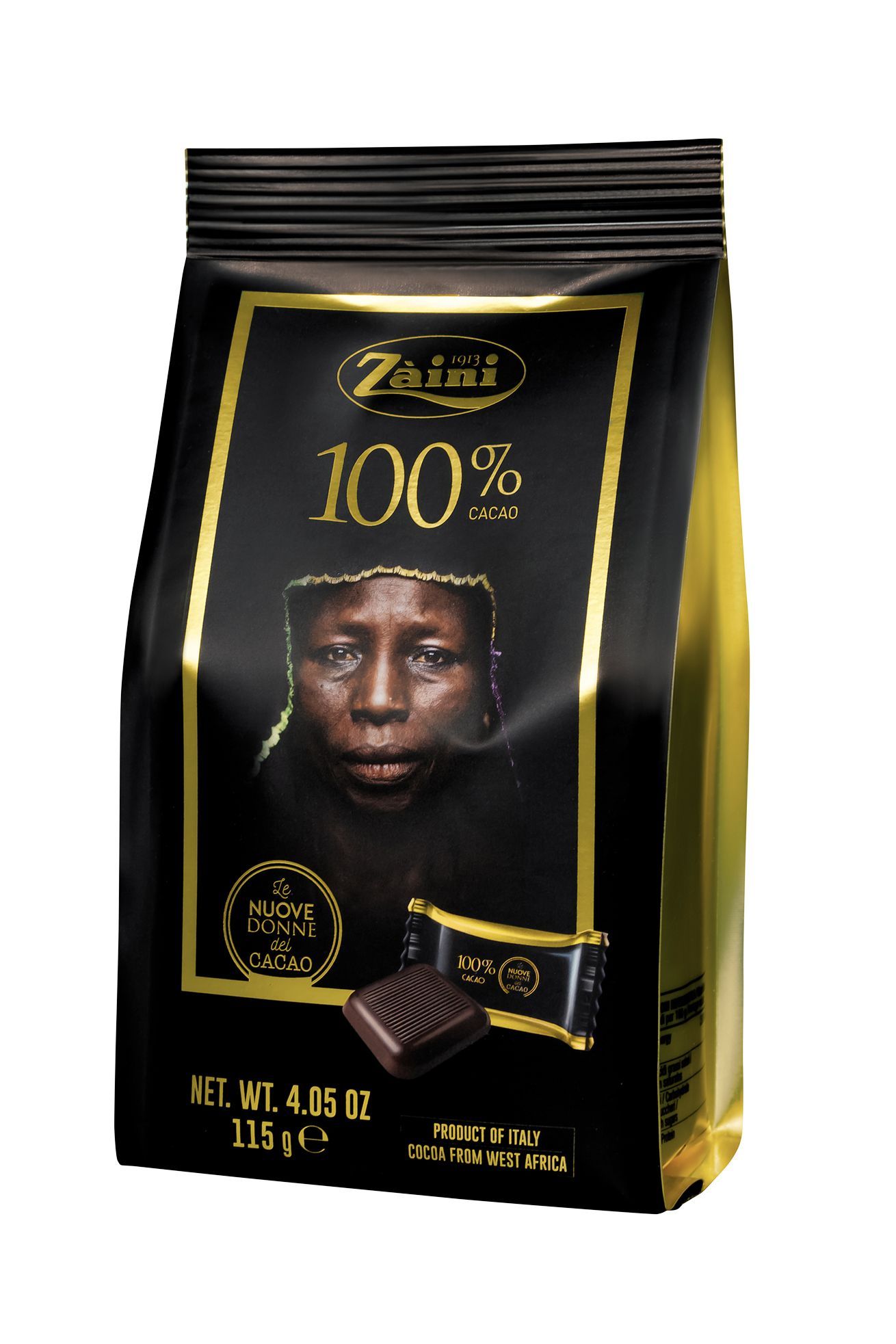 Zaini Мини-плитки Горький шоколад 100% "Women of cocoa", 115г