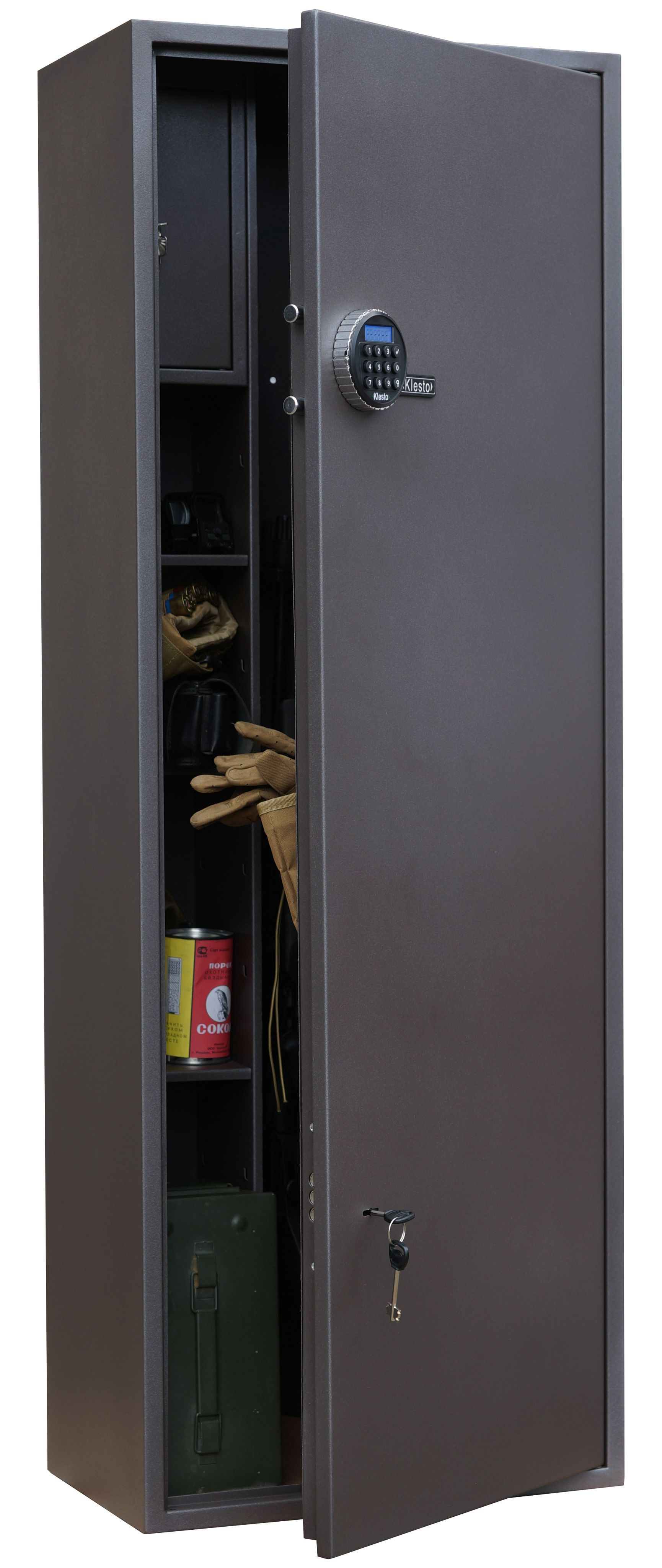 Оружейный сейф для оружия с кодовым замком TakTika 3014EL МУАР на 5 стволов до 139 см, В140хШ50хГ30 см Уцененный товар