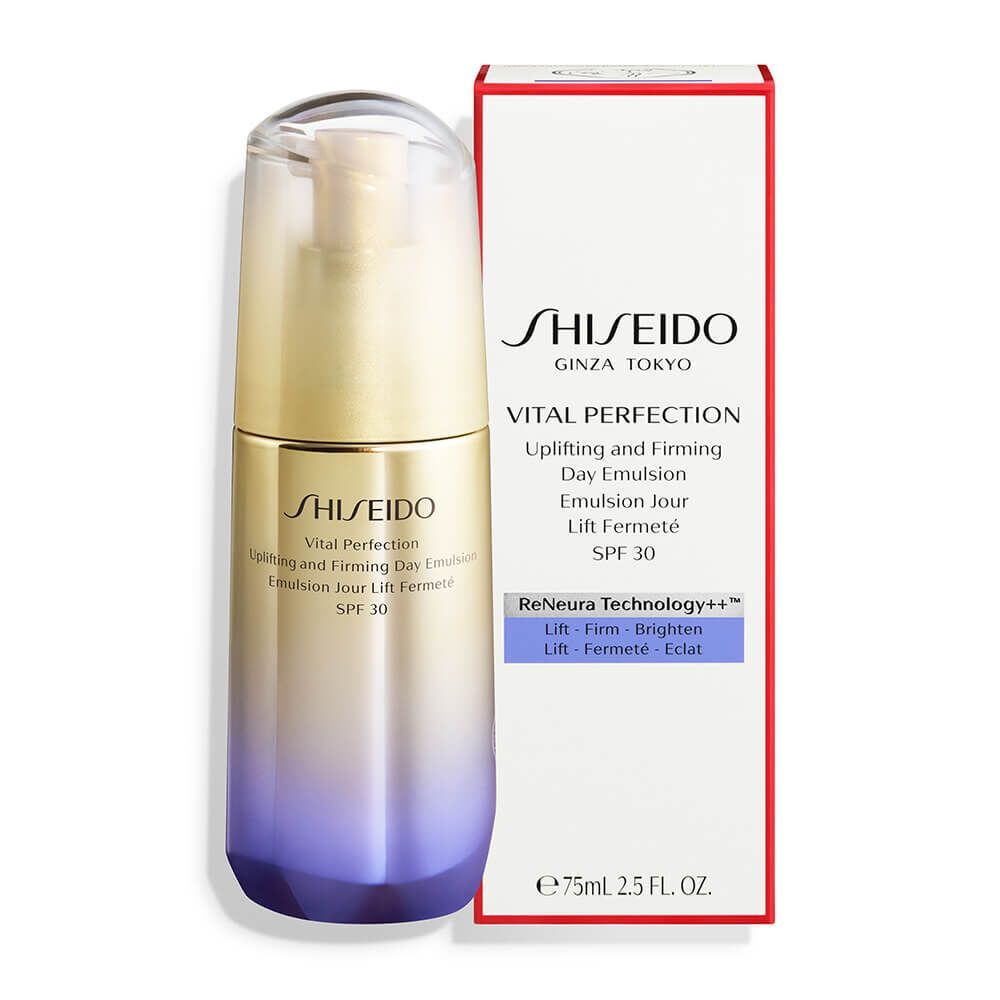 Shiseido vital perfection uplifting. Shiseido Emulsion SPF 30. Shiseido Uplifting and Firming Day Emulsion. Шисейдо Витал Перфекшн крем.