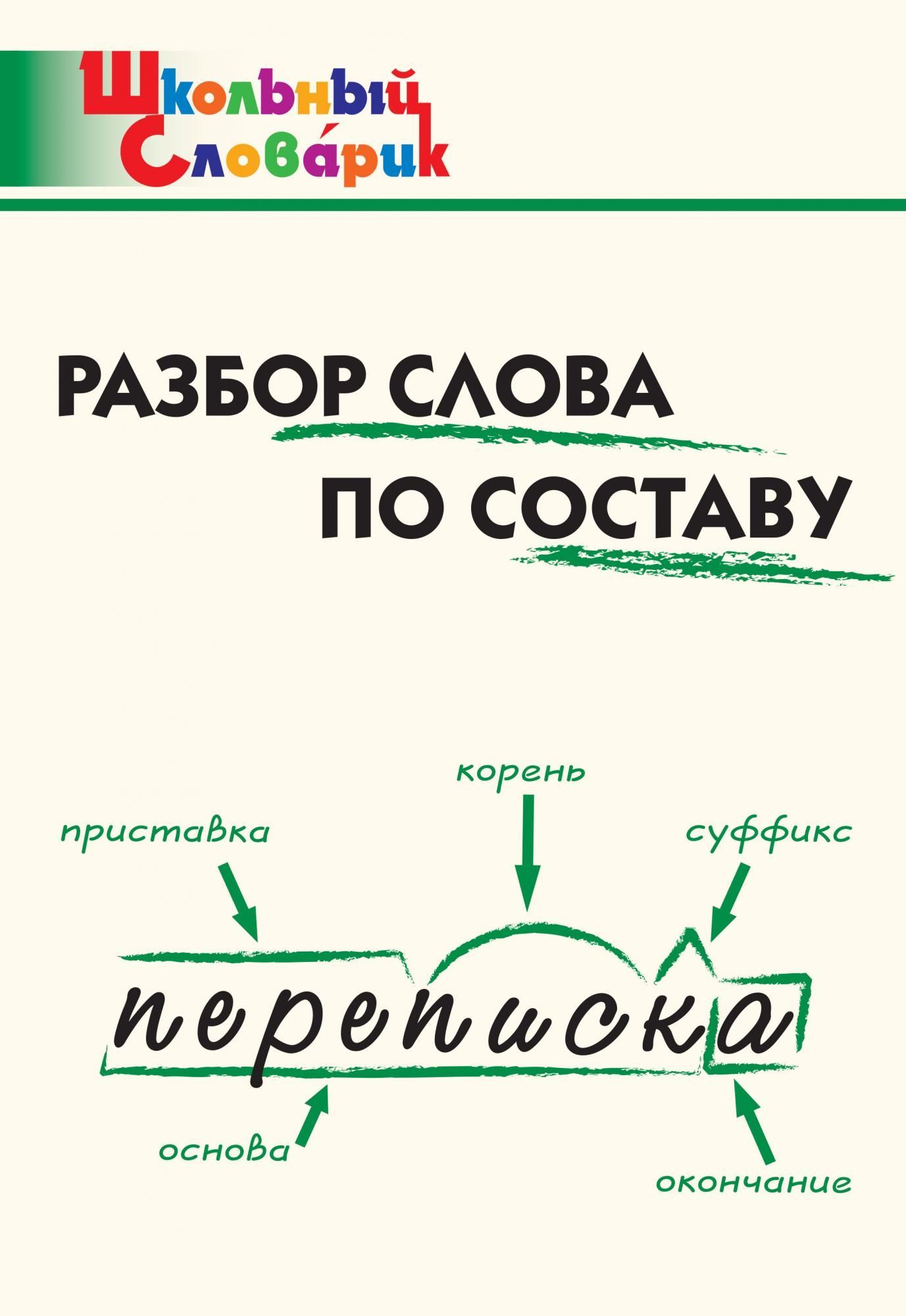 «Рисунок» - разбор слова по составу с планом. Части слова (Морфемы).