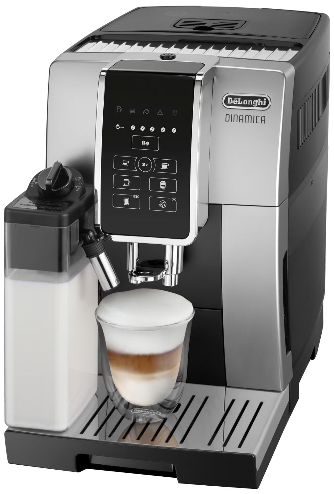 Автоматическая кофемашина DeLonghi Dinamica ECAM35050SB, серый купить по  выгодной цене в интернет-магазине OZON (1043373011)