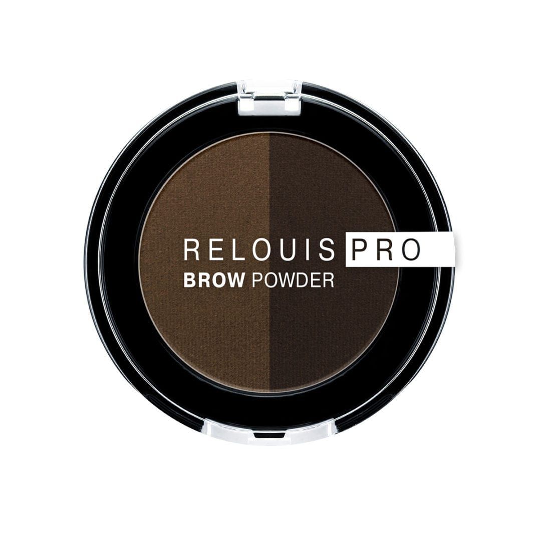 Relouis Тени для бровей PRO Brow Powder тон:03 DARK BROWN