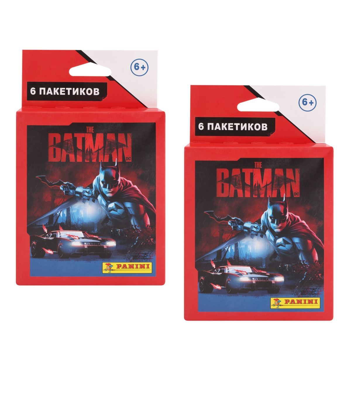 Panini / 2 блистера "THE BATMAN MOVIE" (6 пакетиков в блистере) / 60 наклеек