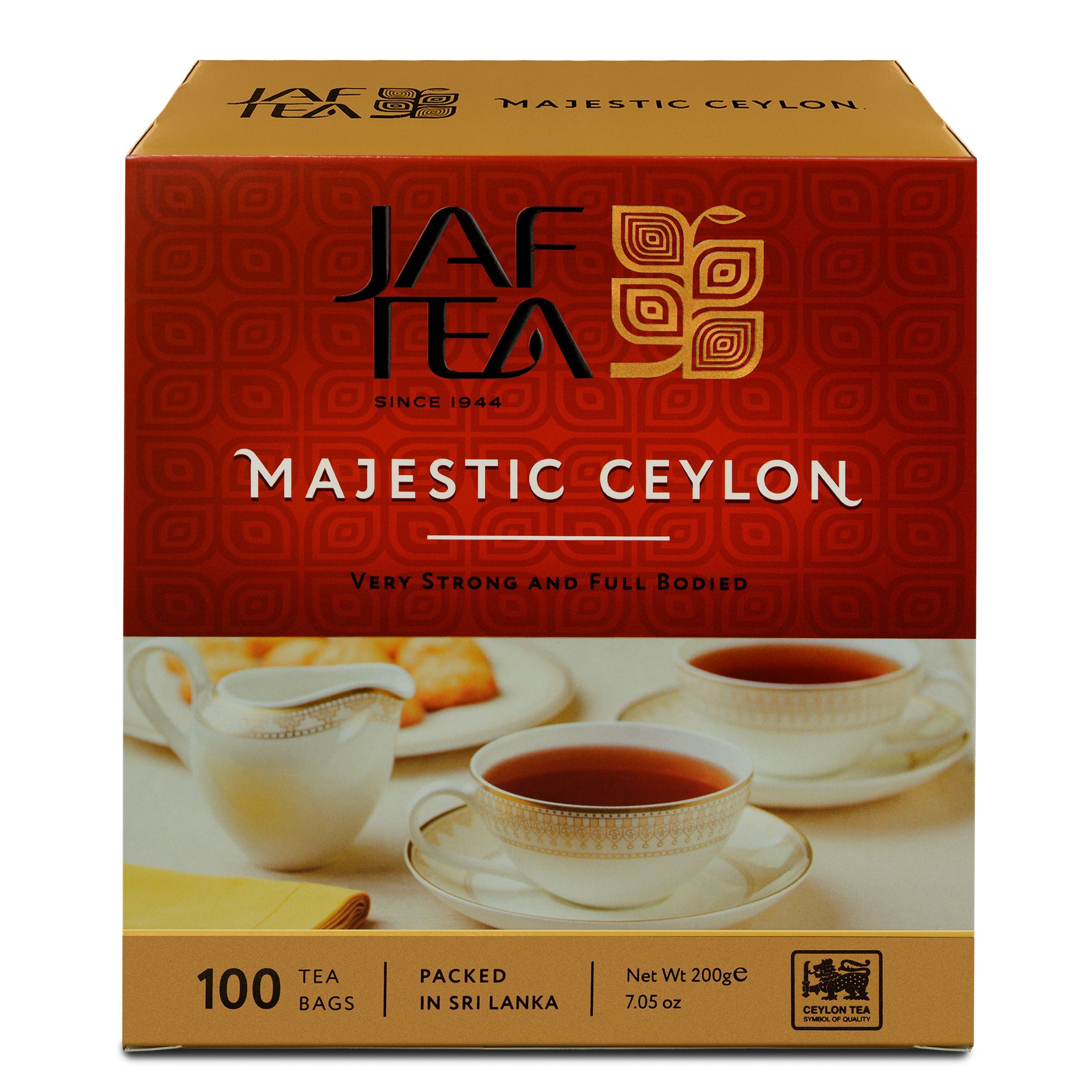 Чай цейлонский JAF TEA "Majestic Ceylon" черный, 100 пак.