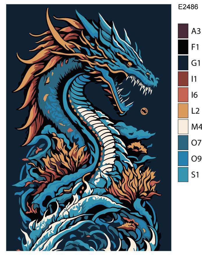 Рисунки дракона с пятью когтями на синих блюдах в начале династии Ле