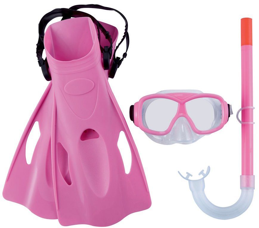 набор для плавания с ластами bestway lil flapper размер 24-27. комплект подводный ритуал. маска для дайвинга. экипировка аквалангиста. маска с трубкой интекс.