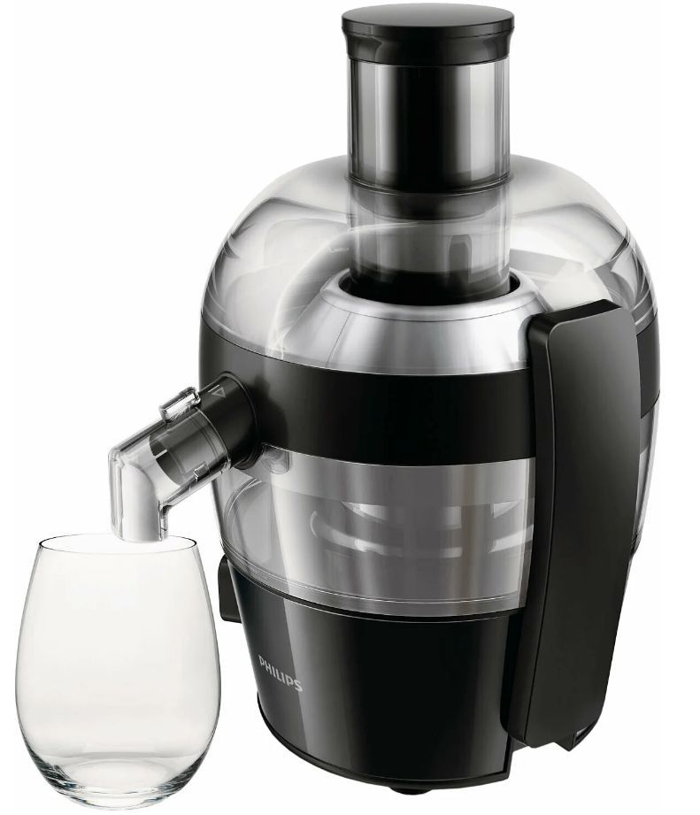 Центробежная соковыжималка Philips HR1832 Viva Collection, Black