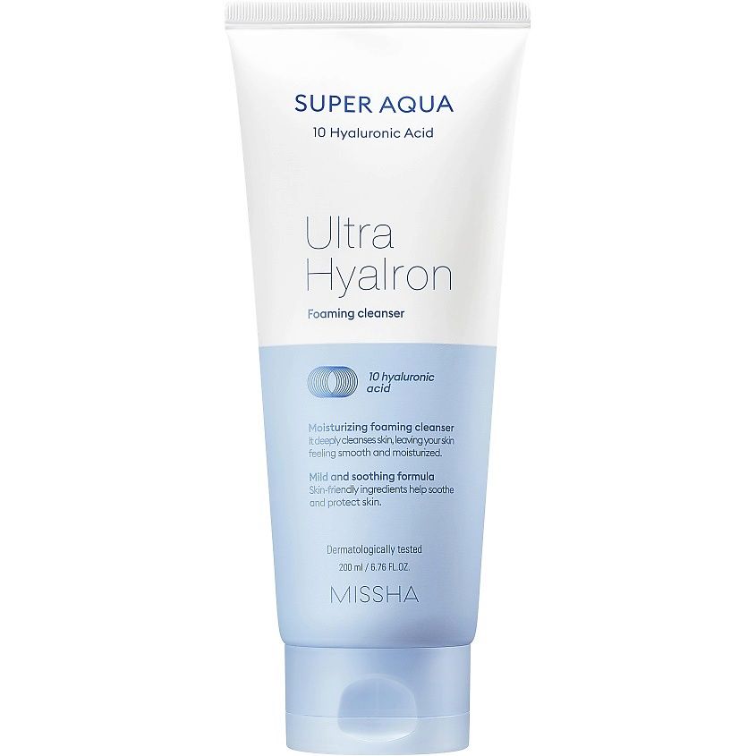 Пенка для умывания aqua. Пенка Missha super Aqua. Missha super Aqua Ultra Hyalron Foaming Cleanser 200ml. Super Aqua Ultra Hyalron Cleansing Foam, 200мл. Missha очищающая пенка для лица super Aqua Ultra Hyalron Cleansing Foam, 100мл.