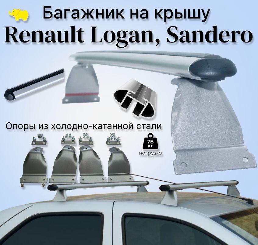 Renault Logan > багажник на крышу