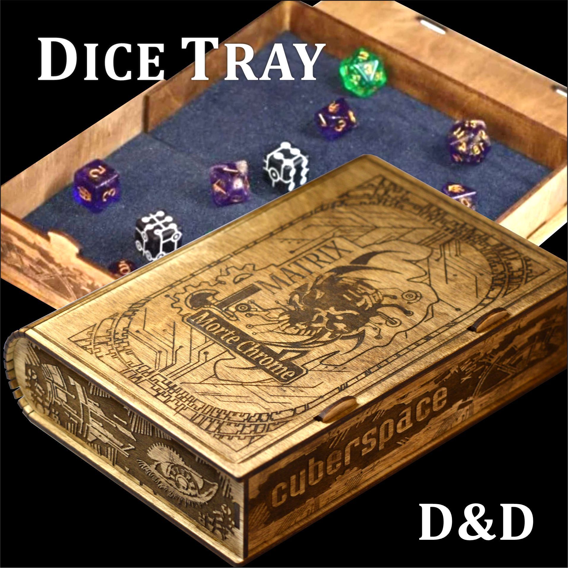 Dice Tray раздвижной лоток для бросания игральных костей / Арсенал ДнД,  деревянная коробка для кубиков DnD, кейс для настольных игр, box дайсов  DnD, dice box RPG с магнитным замком - купить с