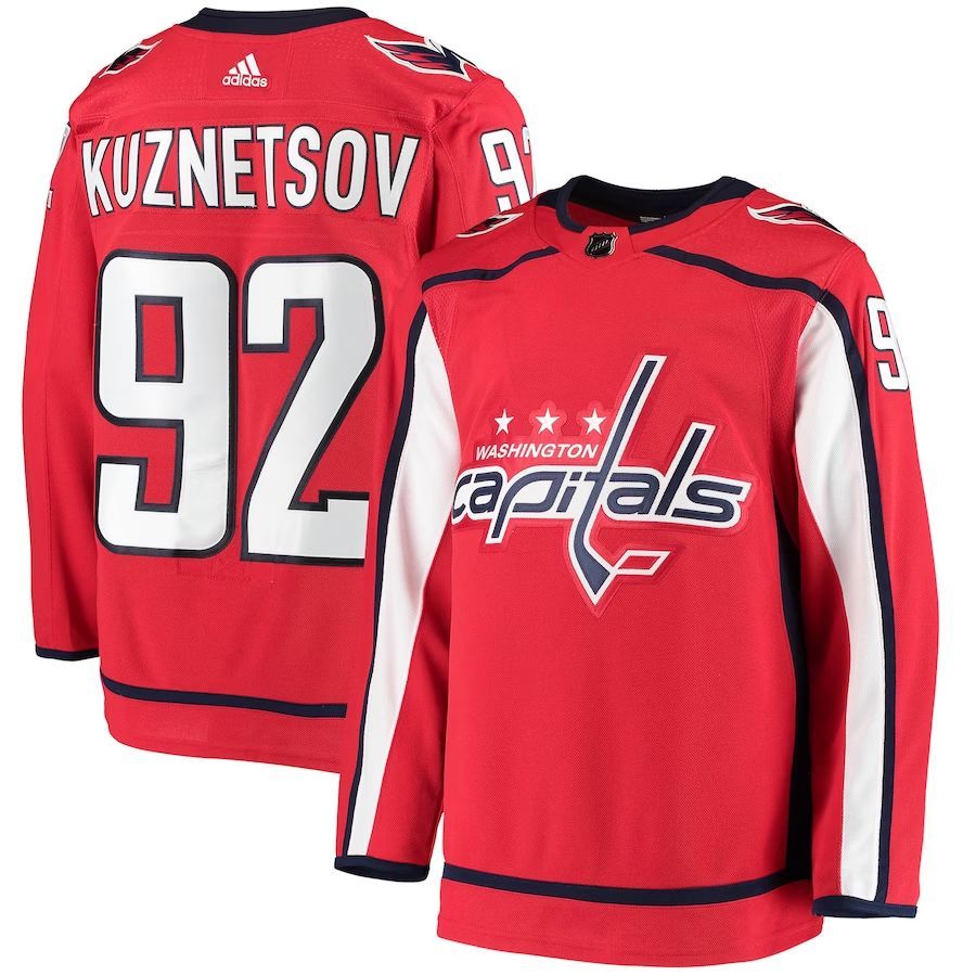 Хоккейные джерси Washington Capitals #92 Евгений Кузнецов NHL Jersey