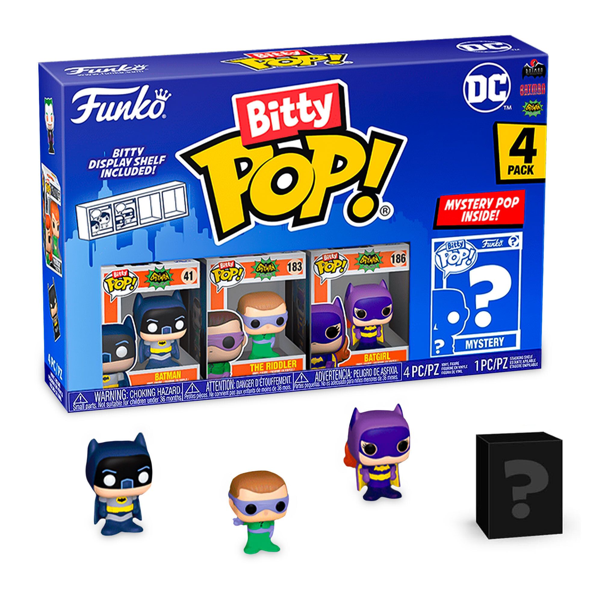 Набор фигурок Funko Bitty POP: DC Comics - Batman Adam West, 4 шт - купить  с доставкой по выгодным ценам в интернет-магазине OZON (1210268727)