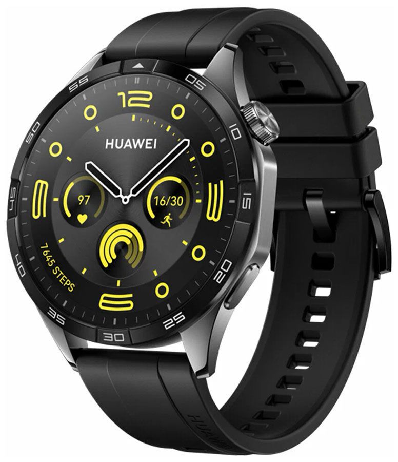 УмныечасыHuaweiWatchGT4PNX-B19,55020BGT,BlackFluoroelastomer