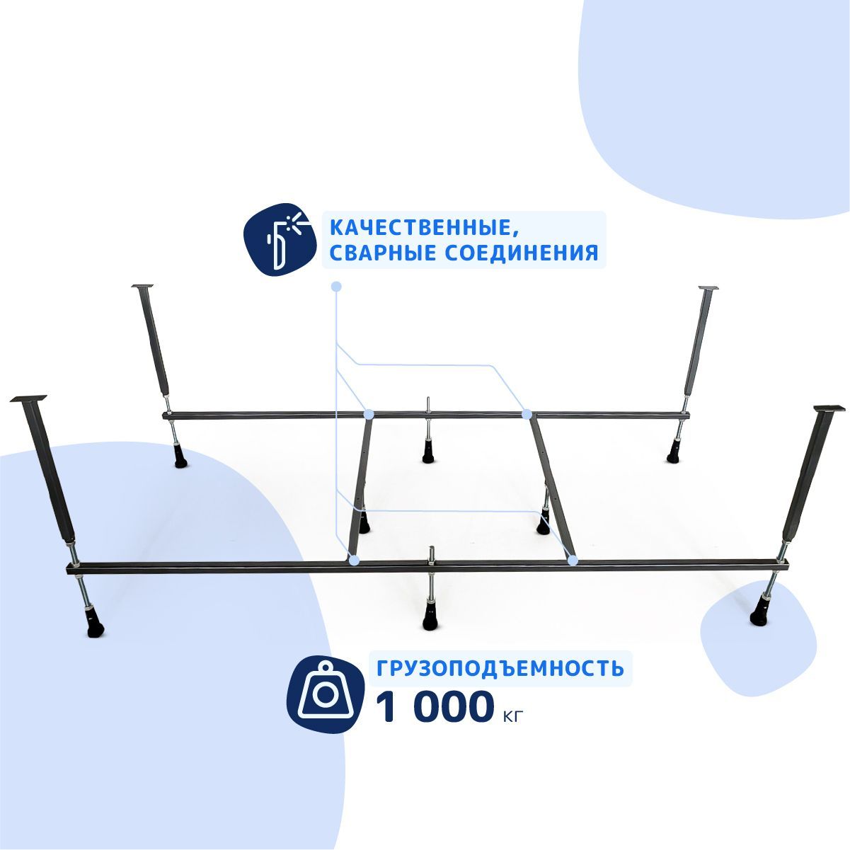 Каркас для ванны Aquanet Bright 165х70