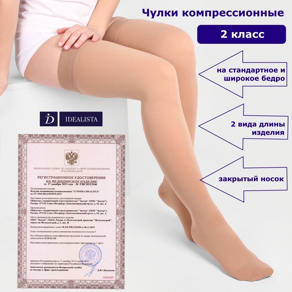 Idealista Чулки 2 Класс – купить в интернет-аптеке OZON по низкой цене