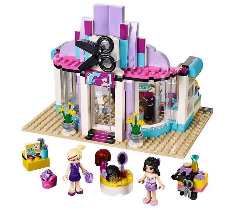 Конструктор для девочек. Лего friends парикмахерская 41093. Конструктор LEGO friends 41093 парикмахерская. Лего френдс 41093. LEGO парикмахерская Хартлейк.