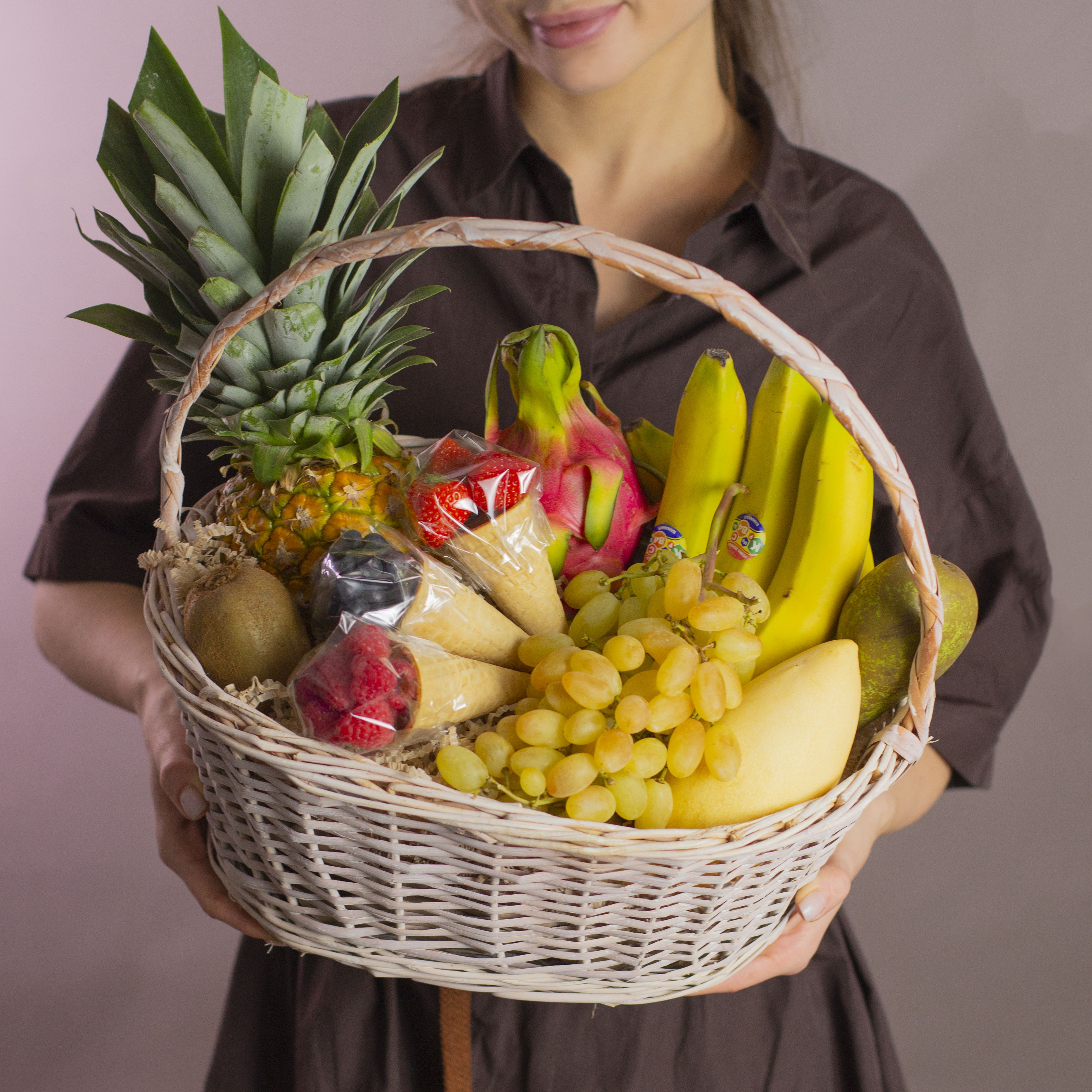 Фруктовая корзина своими руками