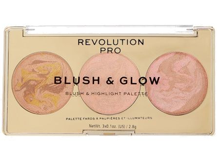 Румяна, Бронзер И Хайлайтер 3В1 Revolution Pro Blush & Glow