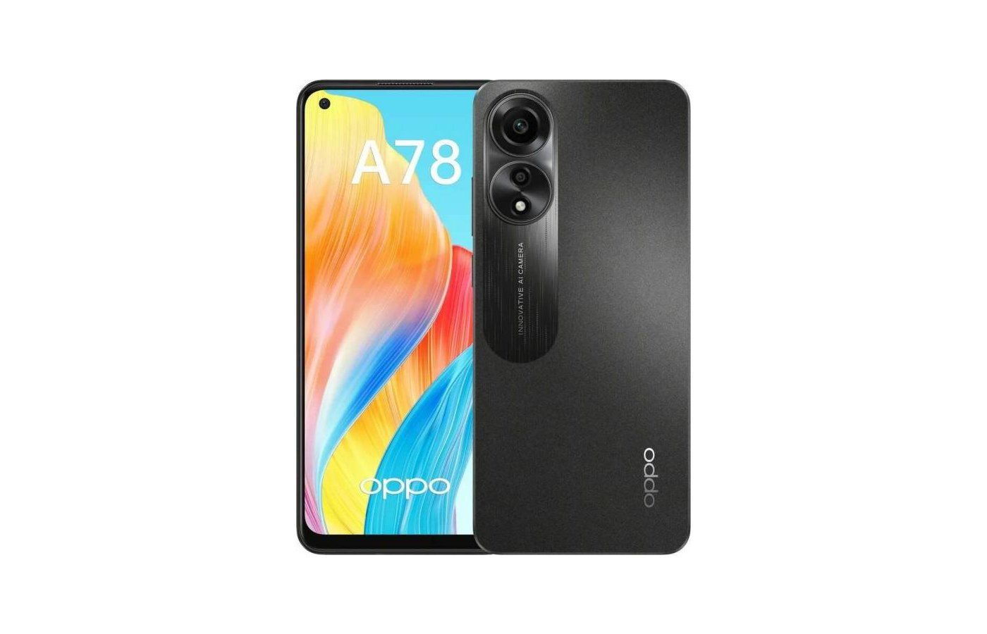 OPPO Смартфон A78 8/256Gb 128 ГБ, черный