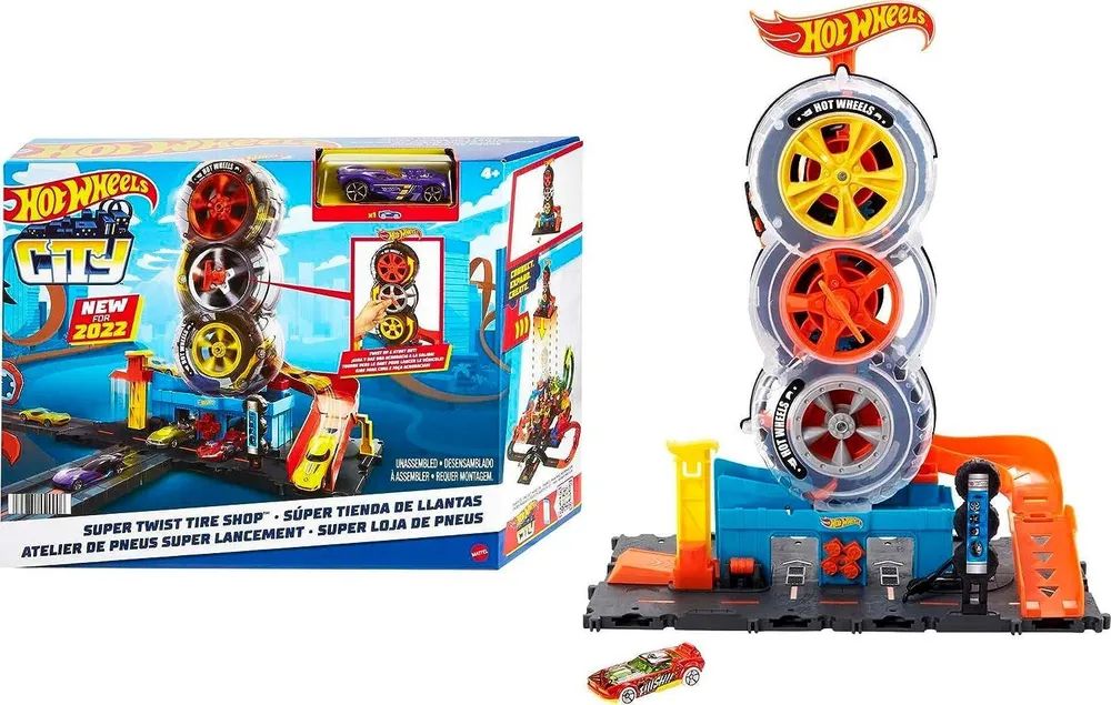 Hot Wheels Сити Колесо башни HDP02, Трек, гараж игрушечные