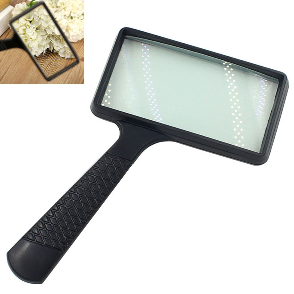 Ручная лупа для чтения Oversized Rectangular Magnifying Glass 3x50x100. Лупа прямоугольная 5х. 5x портативная прямоугольная лупа. Лупа квадратная.