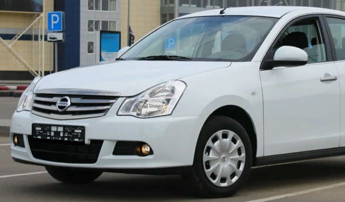 Бампер передний Nissan Almera G15 Ниссан Альмера (2013-2018) ЛЕДНИКОВЫЙ-221- БЕЛЫЙ