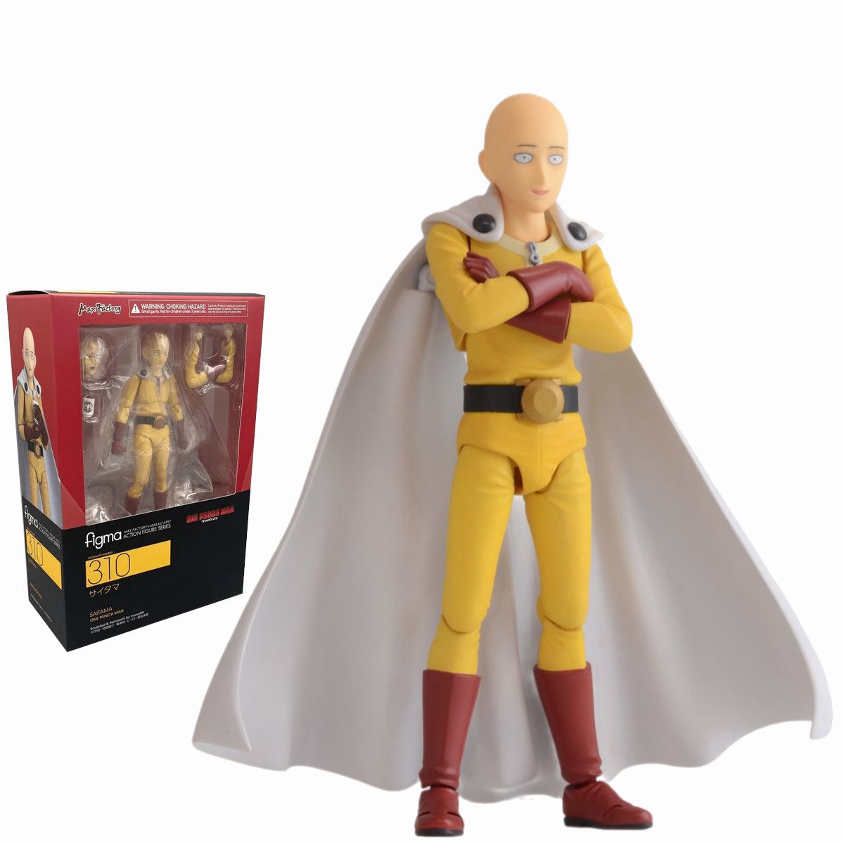 Фигурка Ванпанчмен Сайтама / One Punch Man Saitama figma 310 (15см) -  купить с доставкой по выгодным ценам в интернет-магазине OZON (1382019715)