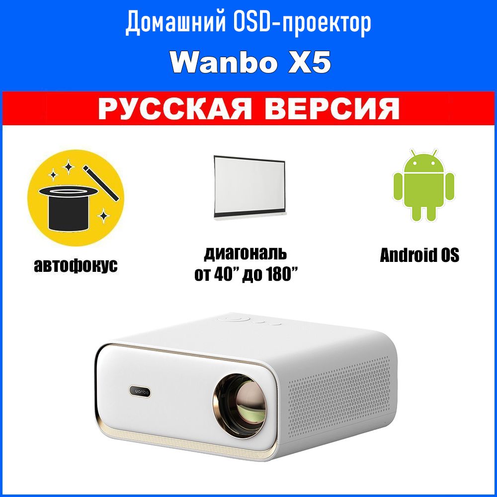 Проектор Wanbo WanboProjectors купить по доступной цене с доставкой в  интернет-магазине OZON (1383602615)