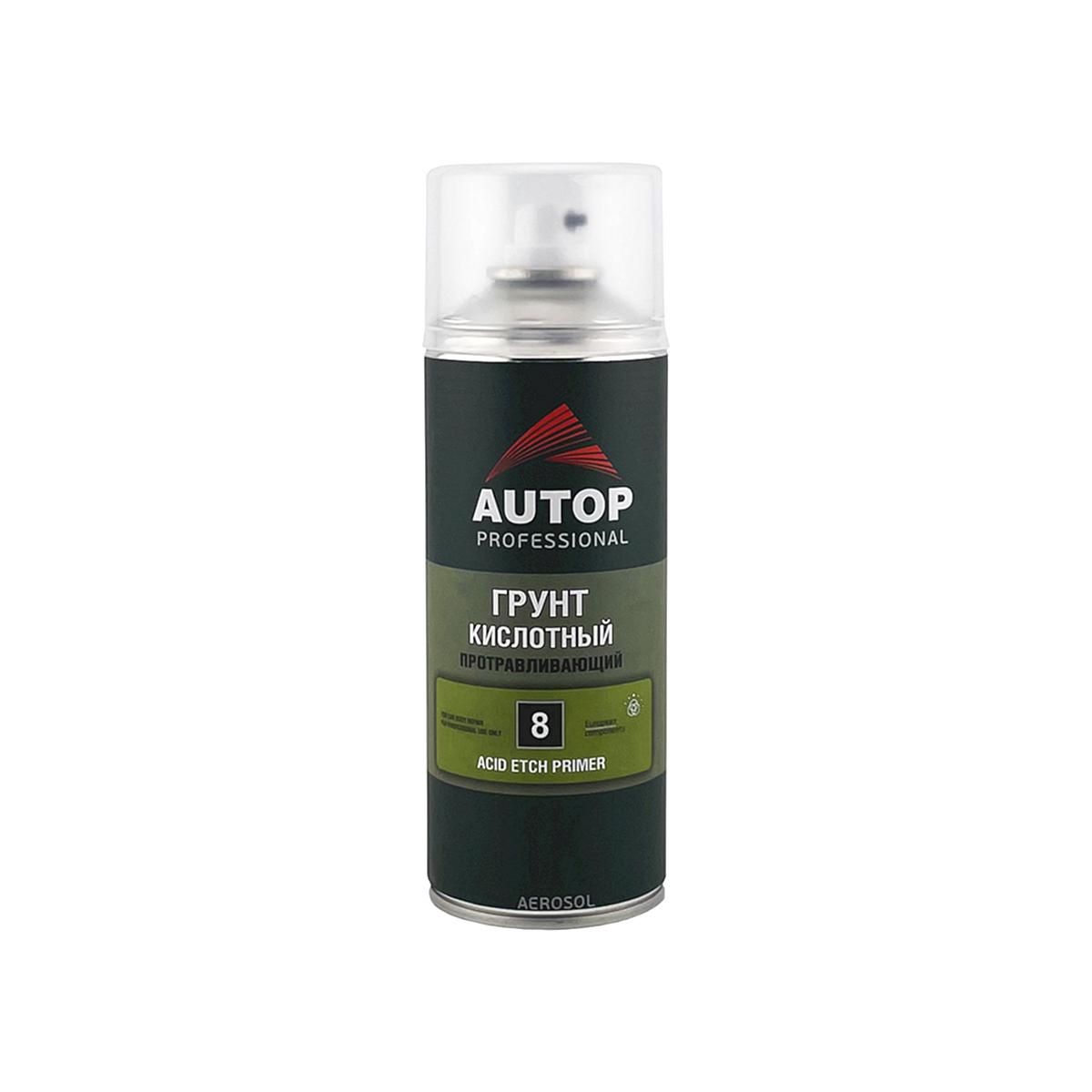 Грунт кислотный протравливающий автомобильный Autop 8 Acid Etch Primer 1K  ATP-A07521 зеленый аэрозоль 520 мл.