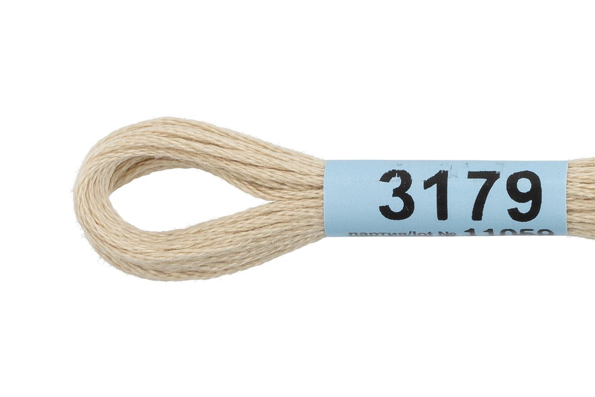 Мулине GAMMA нитки для вышивания 4 шт. по 8 м., 3179 бежевый