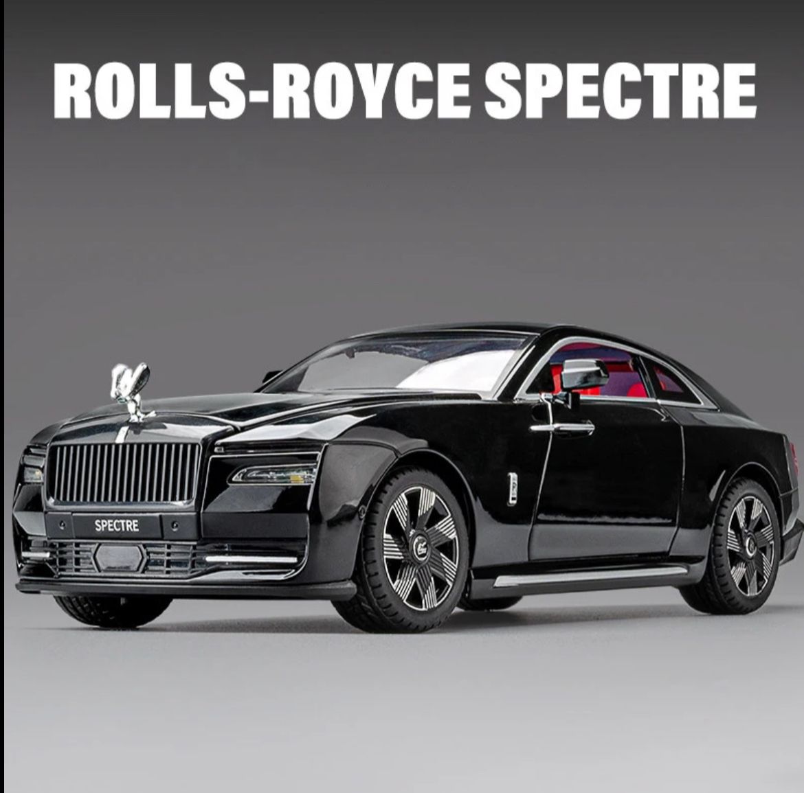 Коллекционная масштабная модель Rolls-Royce Spectre Coupe 1:24 (металл,свет,звук)