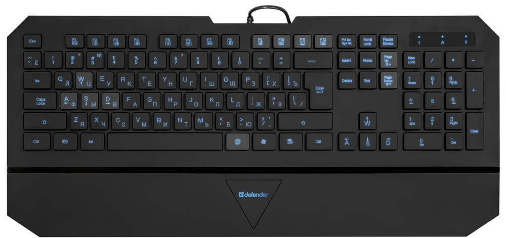 Проводная клавиатура Defender Oscar SM-660L Pro RU, черный, 4 уровня подсветки  #1