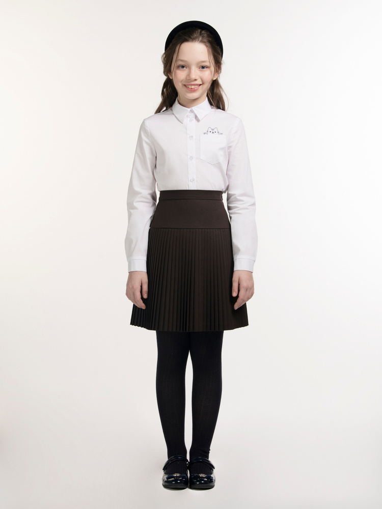 Юбки для школы коричневые 11 лет купить в интернет-магазине OZON