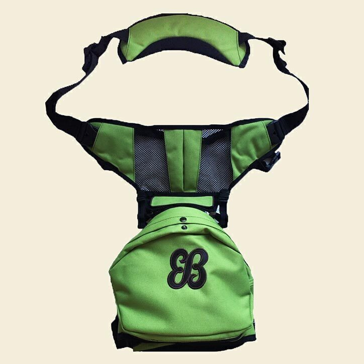 Хипсит Sinbii Deluxe + single set с карманом под сиденьем и со спинкой на 1 лямке, зеленый  #1